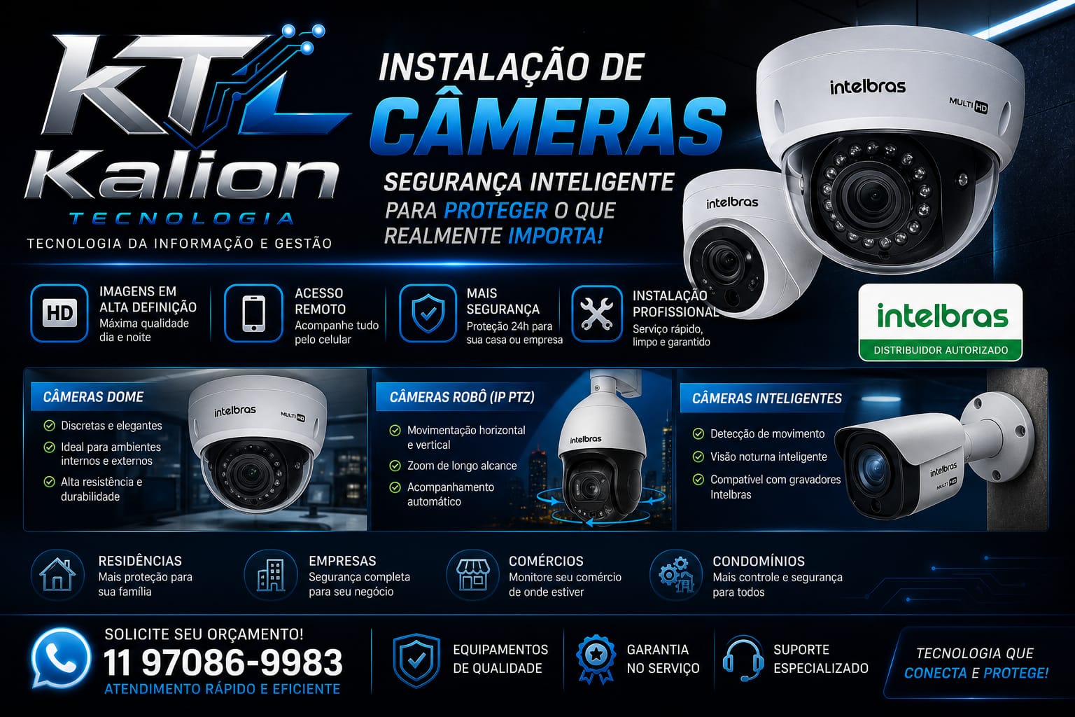 INSTALAÇÃO DE CÂMERAS COM O MELHOR PREÇO DA REGIÃO!